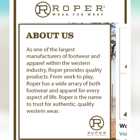 Roper Shay vintage style cowgirl boots size 9.5, soft & flexible - Picture 4 of 13